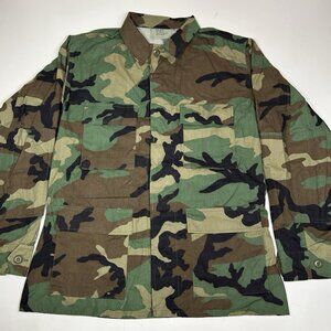 Terry MFG Army Combat Coat, Woodland CAMOUFLAGE PATTERN Sz M Reg